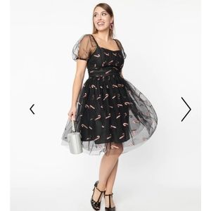 Unique Vintage candy cane dress